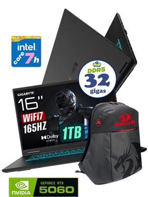 NOTEBOOK GIGABYTE A16 FHD+ i7 13620H 32GB D5 RTX5060 1TB W11 US